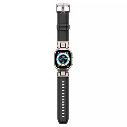 Spigen DuraPro Armor PU – dirželis, skirtas Apple Watch 42/44/45/49 mm (juodas)