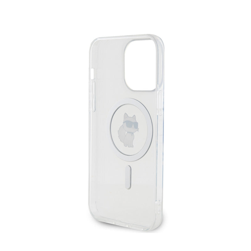 Karl Lagerfeld IML Choupette MagSafe – dėklas, skirtas „iPhone 15 Pro Max“ (skaidrus)
