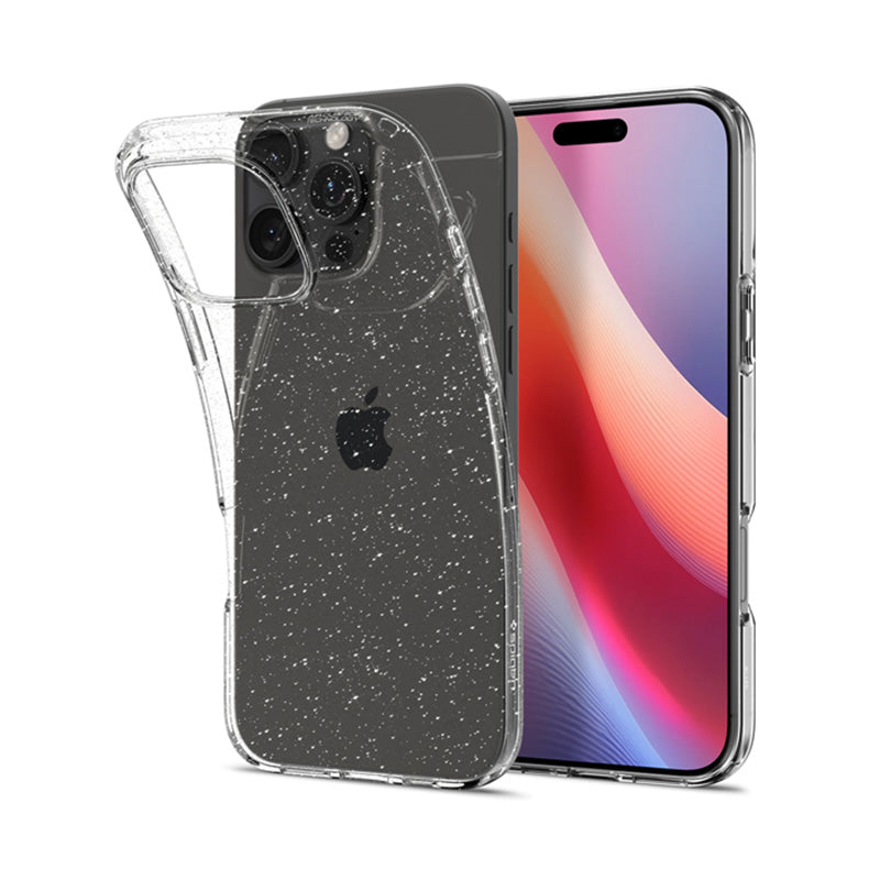 Spigen Liquid Crystal Glitter - "iPhone 16 Pro" dėklas (skaidrus)