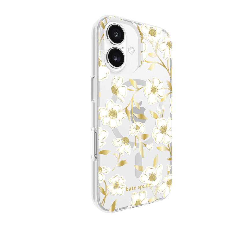Kate Spade New York Protective Gems MagSafe – dėklas, skirtas „iPhone 16“ (Sunshine Floral)