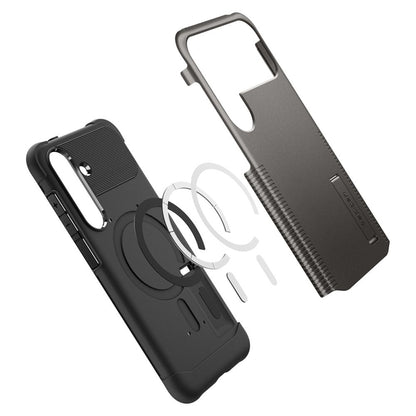 Spigen Slim Armor Mag MagSafe dėklas, skirtas Samsung Galaxy S25 FE (Gunmetal)
