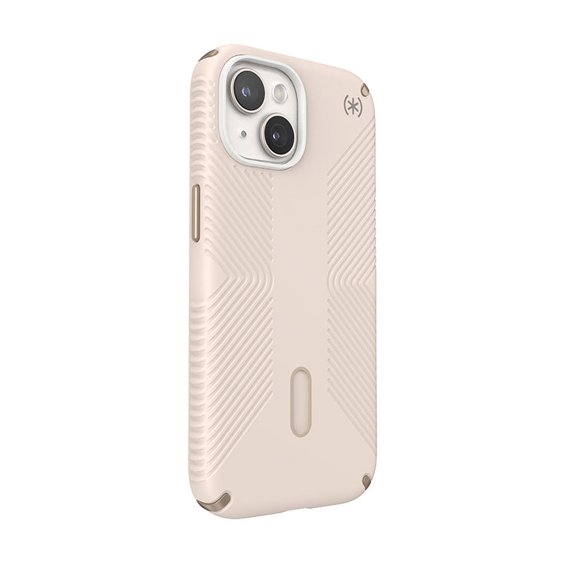Speck Presidio2 Grip ClickLock & Magsafe – dėklas skirtas iPhone 16e / iPhone 15 / iPhone 14 / iPhone 13 (Bleached Bone / Heirloom Gold / Hazel Brown)