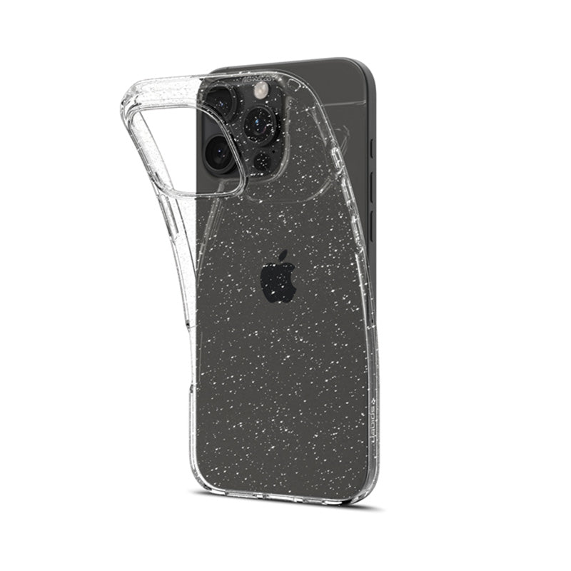 Spigen Liquid Crystal Glitter - "iPhone 16 Pro" dėklas (skaidrus)
