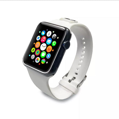 Karl Lagerfeld Choupette Head – laikrodžio apyrankė, skirta „Apple Watch“ 38/40 mm (balta)