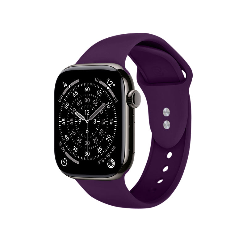 Crong Liquid - dirželis skirtas Apple Watch 44/45/46/49 mm (slyvų spalvos)
