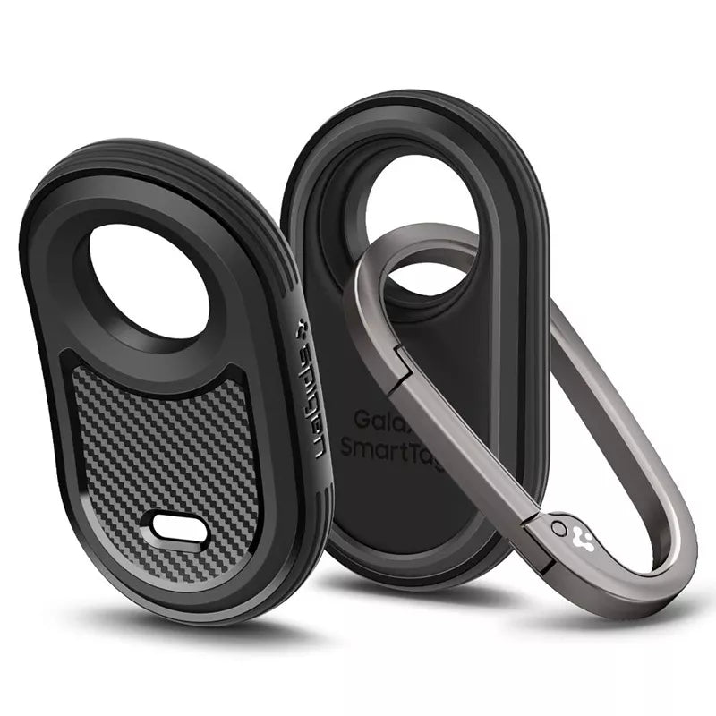 Spigen Rugged Armor – dėklas, skirtas „Samsung Galaxy SmartTag 2“ (juodas)