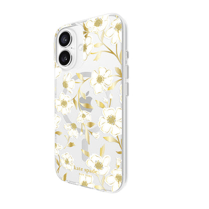 Kate Spade New York Protective Gems MagSafe – dėklas, skirtas „iPhone 16“ (Sunshine Floral)