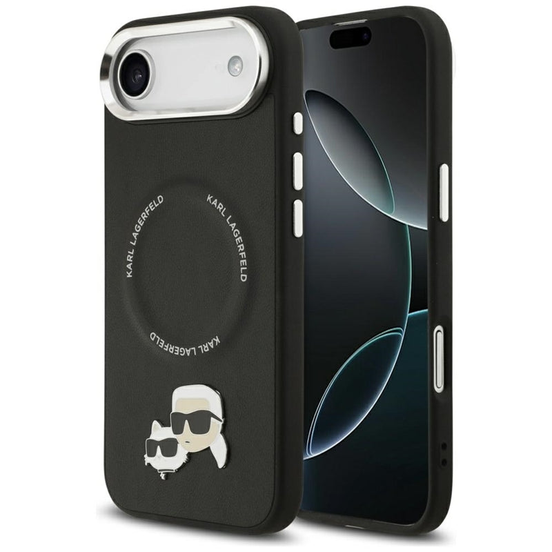 Karl Lagerfeld Karl & Choupette segtukų dėklas MagSafe - iPhone Air (juodas)