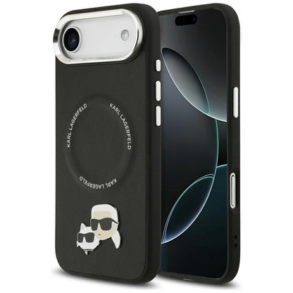 Karl Lagerfeld Karl & Choupette segtukų dėklas MagSafe - iPhone Air (juodas)