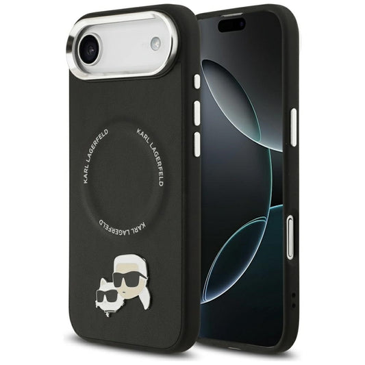 Karl Lagerfeld Karl & Choupette segtukų dėklas MagSafe - iPhone Air (juodas)