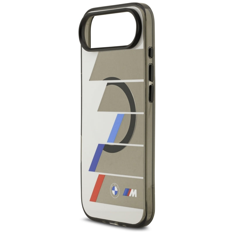 BMW M IML Metal Buttons Trispalvės Linijos MagSafe dėklas iPhone Air (antracito)