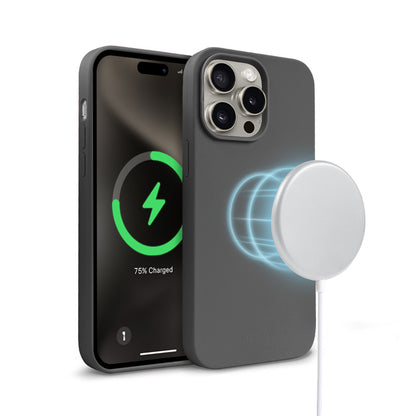 Crong Color Cover Magnetic – dėklas, skirtas iPhone 15 Pro Max su MagSafe (titano)