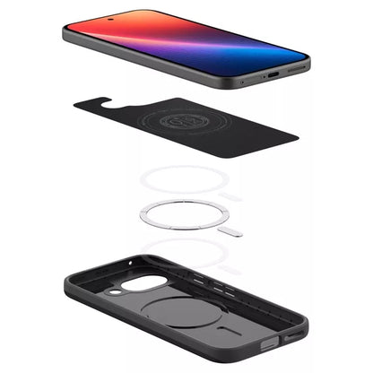 Spigen Thin Fit Mag MagSafe – dėklas skirtas Google Pixel 9a (juodas)