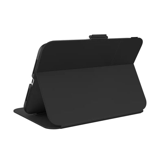 Speck Balance Folio – dėklas, skirtas iPad mini 7 (2024) / mini 6 (2021) su MICROBAN danga (juoda)