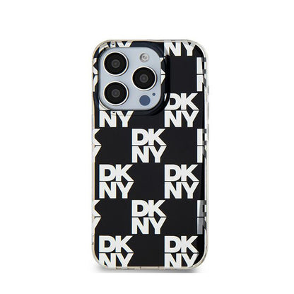 DKNY IML languoto vienspalvio rašto dėklas, skirtas iPhone 15 Pro Max (Juoda)