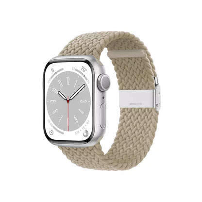 Crong Wave Band 
– pintinė apyrankė, skirta „Apple Watch“ 38/40/41/42/44/45/49 mm („Stone Beige“ spalvos)