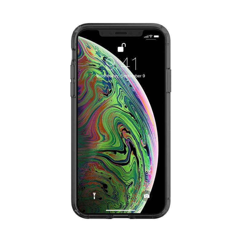 Just Mobile Tenc Air dėklas skirtas „iPhone Xs“ / „X“ (skaidri juoda)