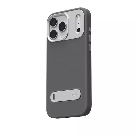 Moshi Kameleon MagSafe dėklas iPhone 17 Pro Max su stovėjimo funkcija (Midnight Gray)