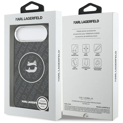 Karl Lagerfeld IML Choupette galvos logotipas MagSafe - Dėklas iPhone Air (juodas)