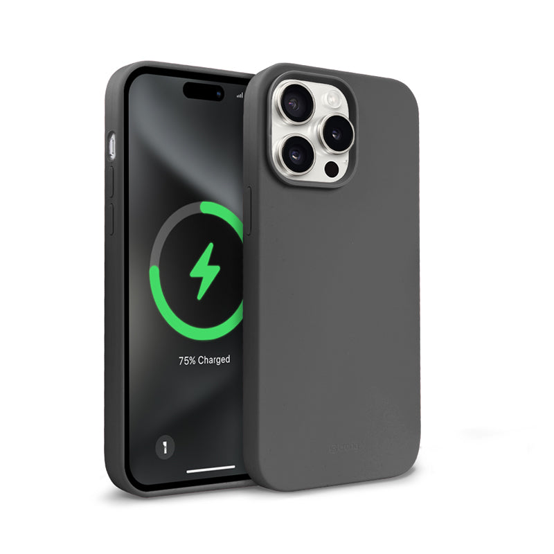 Crong Color Cover Magnetic – dėklas, skirtas iPhone 15 Pro Max su MagSafe (titano)