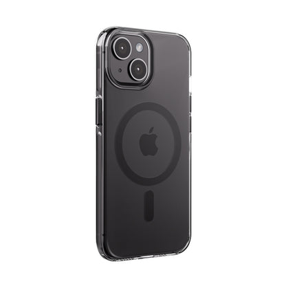 Crong Clear MAG Pro – iPhone 15 MagSafe dėklas (juodas)