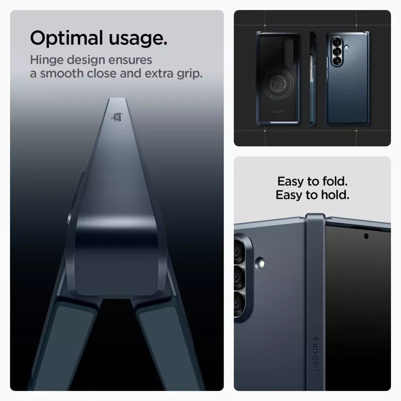 Spigen Tough Armor Pro Mag MagSafe - dėklas skirtas Samsung Galaxy Z Fold 7 (Metal Slate)