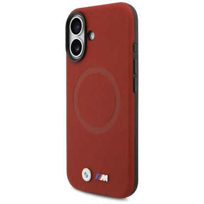 BMW M FW Metalinis Logotipas MagSafe dėklas iPhone 17 (raudonas)