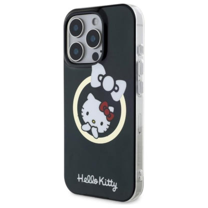 Hello Kitty IML Fun Bow MagSafe – dėklas, skirtas iPhone 16 Pro Max (juodas)