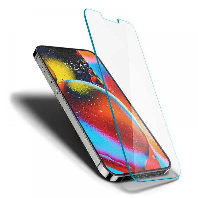 Spigen Glas.TR Slim – Grūdintas stiklas, skirtas iPhone 17e / 16e / 14 / 13 / 13 Pro