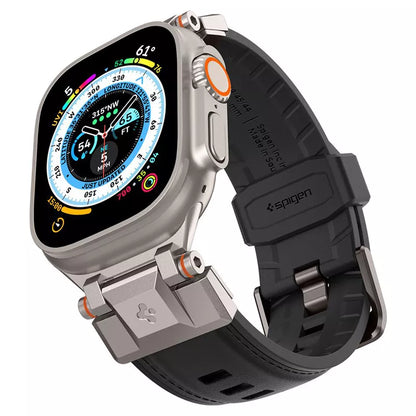Spigen DuraPro Armor PU – dirželis, skirtas Apple Watch 42/44/45/49 mm (juodas)