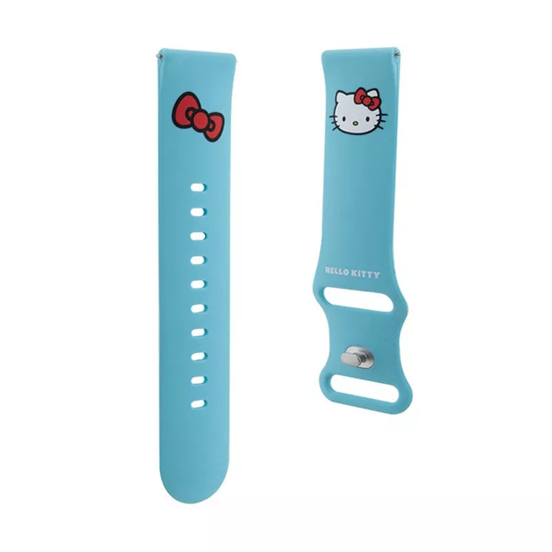 Hello Kitty Silikono Katytės Galva - Universalus dirželis išmaniajam laikrodžiui 22 mm (mėlynas)