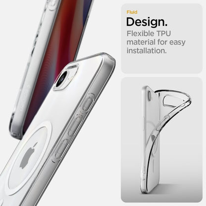 Spigen Liquid Crystal Mag MagSafe dėklas iPhone 17e / 16e (Skaidrus)