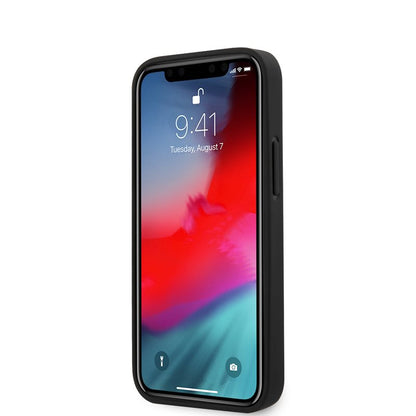 Guess Saffiano V - dėklas iPhone 12 Mini (raudonas)