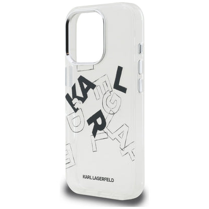 Karl Lagerfeld IML Piešinio Stiliaus Grafika - Dėklas iPhone 16 Pro (skaidrus)
