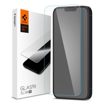 Spigen Glas.TR Slim – Grūdintas stiklas, skirtas iPhone 17e / 16e / 14 / 13 / 13 Pro