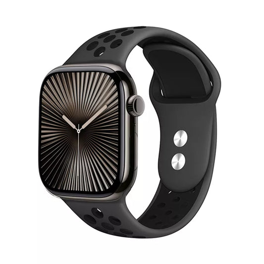 "Crong Duo Sport" - dirželis, skirtas "Apple Watch" 44/45/46/49 mm (pilkas/juodas)