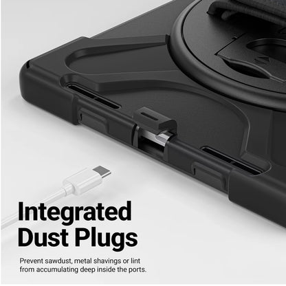 Crong Defender Plus - Tvirtas dėklas iPad Air 11" M3 (2025) / M2 (2024) (juodas)