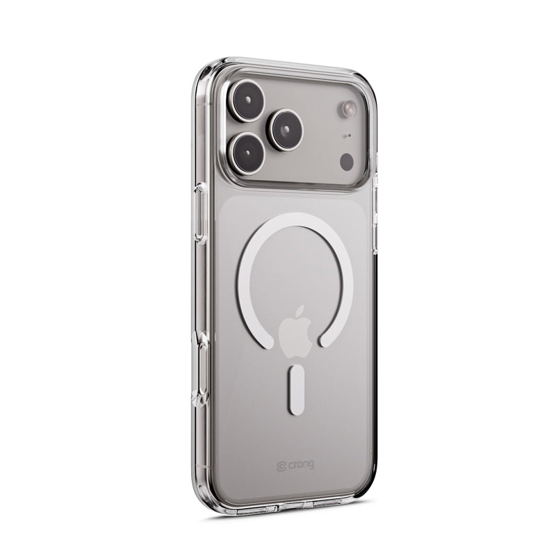 Crong Clear MAG Cover - „MagSafe“ dėklas iPhone 17 Pro Max (Skaidrus)