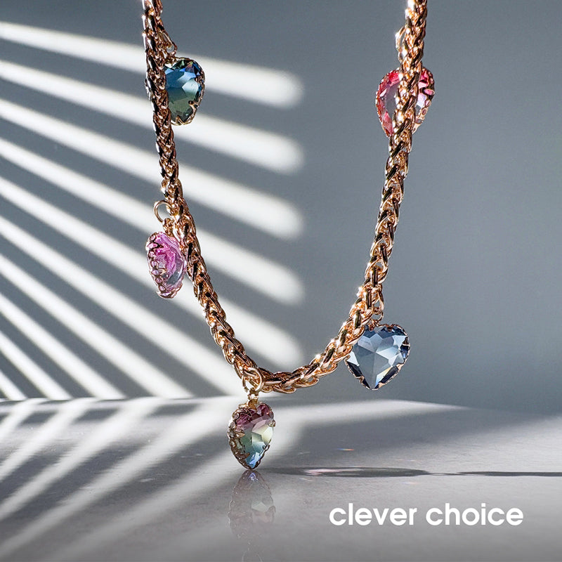 Crong telefono pakabukas - dirželis (Vaivorykštės širdelės)