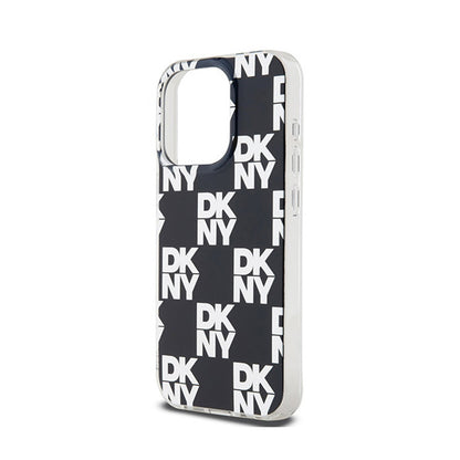 DKNY IML languoto vienspalvio rašto dėklas, skirtas iPhone 15 Pro Max (Juoda)