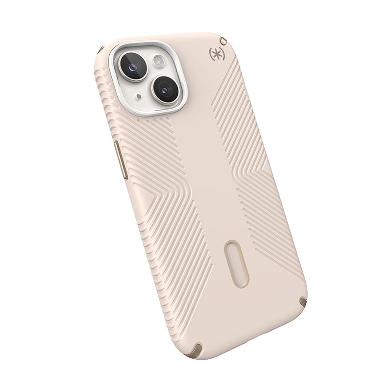 Speck Presidio2 Grip ClickLock & Magsafe – dėklas skirtas iPhone 16e / iPhone 15 / iPhone 14 / iPhone 13 (Bleached Bone / Heirloom Gold / Hazel Brown)
