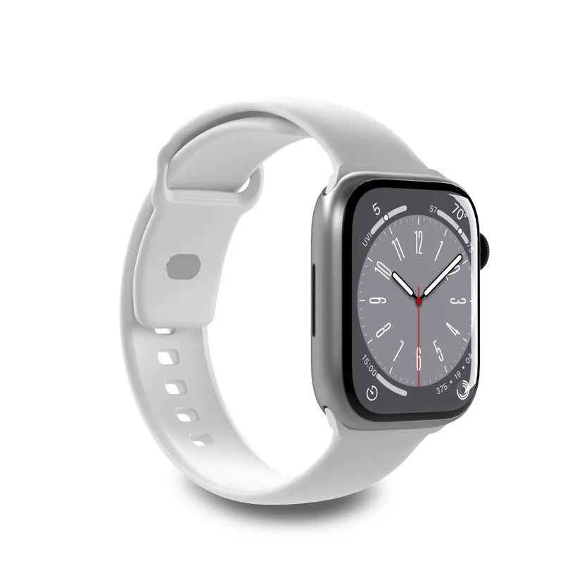 PURO ICON – Elastingas dirželis „Apple Watch“ 44/45/46/49 mm (S/M ir M/L) (baltas)
