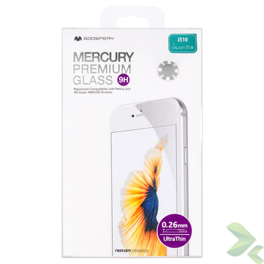 Mercury Premium Glass - grūdinto stiklo ekrano apsauga 9H, skirta Samsung Galaxy J5 (2016)