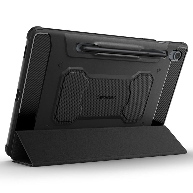 Spigen Rugged Armor Pro - Dėklas, skirtas Samsung Galaxy Tab S10 Lite / Tab S9 FE 10.9" X400 / X406B / X510 / X516B (Juodas)