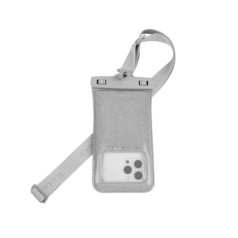 Kate Spade New York Vandeniui atsparus plaukiojantis dėklas – Vandeniui atsparus dėklas išmaniesiems telefonams iki 6,7 colio (That Sparkle)