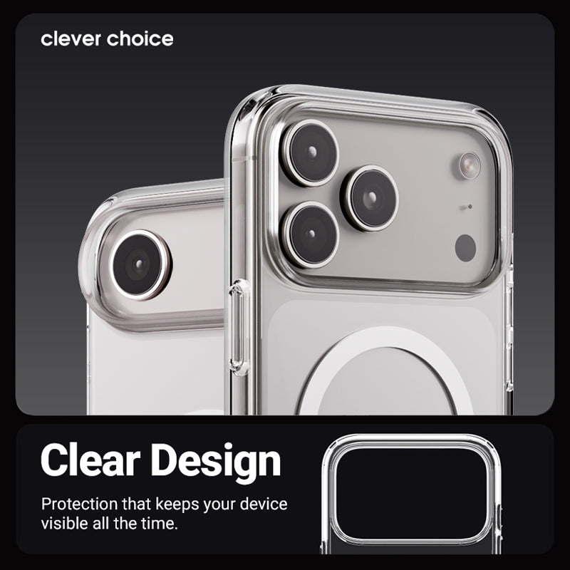 Crong Clear MAG Cover - MagSafe iPhone Air dėklas (Skaidrus)