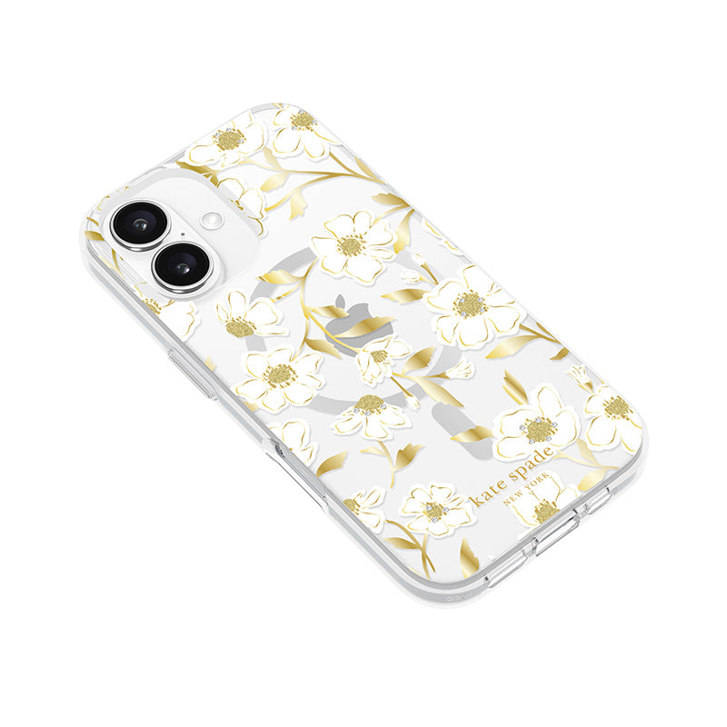 Kate Spade New York Protective Gems MagSafe – dėklas, skirtas „iPhone 16“ (Sunshine Floral)