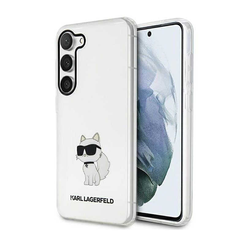 Karl Lagerfeld IML NFT Choupette – dėklas, skirtas Samsung Galaxy S23 (skaidrus)