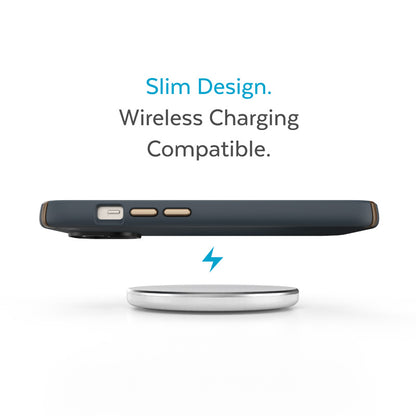 "Speck Presidio2 Pro" - dėklas "iPhone 15 Plus" / "14 Plus" su MICROBAN danga (anglis / šalta bronza / šiferis)