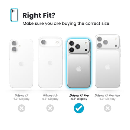 Speck Presidio Lux MagSafe – dėklas iPhone 17 Pro (Deep Sea Fade / Black / Spell Blue)